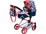 Puppenwagen BAYER "Neo Vario Einhorn", blau, Puppenwagen, KinderB:42cm H:86cm T:79cm, Puppenwagen, mit farblich passender Tasche, B:42cm H:86cm T:79cm