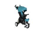 Byox Tricycle Flexy Lux 3 in 1 Dreirad, klappbar, Gummireifen, drehbarer Sitz dunkelblau