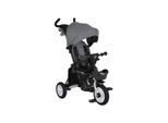 Byox Tricycle Flexy Lux 3 in 1 Dreirad, klappbar, Gummireifen, drehbarer Sitz dunkelgrau
