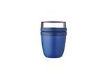 Lunchbox MEPAL "Lunchpot Mini Ellipse ø 9,1 cm", blau (vivid blau), Kunststoff, Lebensmittelaufbewahrungsbehälter, Lunchbox