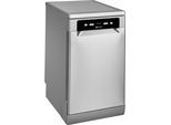 BAUKNECHT Standgeschirrspüler "BK4FC11BS7A0X", Energieeffizienz: C, silber (edelstahl), B:45cm H:85cm T:59cm, Geschirrspüler, Doppelter Komfort – mit Besteckschublade und zusätzlichem Besteckkorb, Standgeschirrspüler