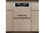 BAUKNECHT teilintegrierbarer Geschirrspüler, Energieeffizienz: A, grau (edelstahl), B:44,8cm H:82cm T:55,5cm, Geschirrspüler, PowerClean Hochdruckdüsen – reinigt hartnäckigste Verschmutzungen, teilintegrierbarer Geschirrspüler