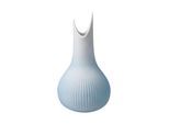 Dekovase GOEBEL "Vase Studio 8 Raindrop Ice 15 cm blau", blau, B:8cm H:15cm T:8cm Ø:11cm, Vasen, Dekovase, Abwischbar