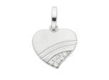 Kettenanhänger ADELIA´S "Anhänger 925 Silber mit Zirkonia", silber, Schmuckanhänger, Damen, mit Zirkonia, Silber 925 (Sterlingsilber), Kettenanhänger, Silberanhänger