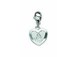 Charm Herz ADELIA´S "Charm Anhänger Amor 925 Silber", silber, Charms, Damen, Silber 925 (Sterlingsilber), Silberanhänger Amor
