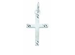 Kette mit Anhänger ADELIA´S "Damen & Herren 925 Silber Kreuz Anhänger", silber, Halsketten, Damen, Silber 925 (Sterlingsilber), Schmuckset - Set mit Halskette
