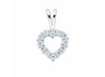 Kettenanhänger ADELIA´S "Herzanhänger 925 Silber mit Zirkonia", silber, Schmuckanhänger, Damen, mit Zirkonia, Silber 925 (Sterlingsilber), Kettenanhänger, Silberanhänger Herz
