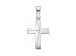 Kettenanhänger ADELIA´S "Kreuzanhänger 925 Silber mit Zirkonia", silber, Schmuckanhänger, Damen, mit Zirkonia, Silber 925 (Sterlingsilber), Kettenanhänger, Silberanhänger Kreuz