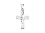 Kettenanhänger ADELIA´S "Kreuzanhänger 925 Silber mit Zirkonia", silber, Schmuckanhänger, Damen, mit Zirkonia, Silber 925 (Sterlingsilber), Kettenanhänger, Silberanhänger Kreuz