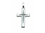 Kette mit Anhänger ADELIA´S "Damen & Herren 925 Silber Kreuz Anhänger", silber, Halsketten, Damen, Silber 925 (Sterlingsilber), Schmuckset - Set mit Halskette