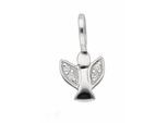 Kettenanhänger ADELIA´S "Engelanhänger 925 Silber mit Zirkonia", silber, Schmuckanhänger, Damen, mit Zirkonia, Silber 925 (Sterlingsilber), Kettenanhänger, Silberanhänger Engel