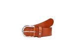 Ledergürtel TOMMY HILFIGER "New Danny", Damen, Gr. 70, braun (cognac), Leder, Gürtel Ledergürtel, mit dezenter Logo-Schlaufe
