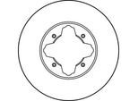 TRW Bremsscheibe df2679 282mm 23mm für HONDA ROVER