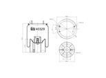 FEBI BILSTEIN Federbalg, Luftfederung 40329 200mm