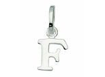 Buchstabenanhänger ADELIA´S "Buchstabenanhänger F 925 Silber", silber, Schmuckanhänger, Damen, F, Silber 925 (Sterlingsilber), Silberanhänger Buchstabe F