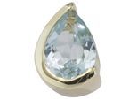 Kettenanhänger JOBO "Anhänger 8 mm Tropfen", gold (blau, blau), Schmuckanhänger, Damen, Gelbgold 333, Kettenanhänger, 8 Karat 333 Gold mit Blautopas
