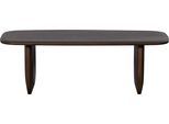 Couchtisch WOOOD "Frequent Mangoholz mit organisches Untergestell H 40 x B 120 x T 60 cm", braun (walnuss, walnuss), B:120cm H:40cm T:60cm, Tische, Couchtisch, Tragkraft 60 kg, abgeflachte Tischkanten, einfach zu montierbar