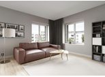 Big-Sofa MUSTERRING "LUCIA Mega Sofa, hoher Sitzkomfort, Breite 252cm, Kontrastnaht", braun (brandy bax), B:252cm H:81cm T:124cm, Flachgewebe FLORIS (100% Polyester);Flachgewebe VALMONT (60% Baumwolle/ 40% Leinen);Microfaser CRONA (100% Polyester), Sofas, Big-Sofa, in vielen Qualitäten und 4 unterschiedlichen Nähten, 2,5-Sitzer