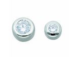 Kettenanhänger ADELIA´S "Anhänger 925 Silber mit Zirkonia", silber, Schmuckanhänger, Damen, mit Zirkonia, Silber 925 (Sterlingsilber), Kettenanhänger, Silberanhänger