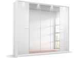 Kleiderschrank OTTO HOME "Mehrzweckschrank Aktenschrank Möbel Mietswohnung Schlafzimmer OTELI", weiß (alpinweiß, hochglanz weiß), B:230cm H:231cm T:58cm, Holzwerkstoff, Schränke, Kleiderschrank, inkl. Passepartout optional mit Beleuchtung MADE IN GERMANY