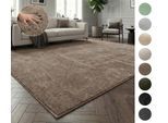Teppich OTTO HOME "Cali, in Standard- und Premium-Qualität, 13 mm oder 16 mm Höhe" Gr. 1, beige (taupe), B:60cm L:90cm, Microfaser, Teppiche, Teppich, Uni-Farben, kuschelig, & weich, waschbar, Wohnzimmer, Schlafzimmer
