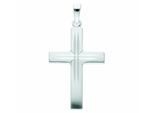 Kreuzkette ADELIA´S "Halskette - Kreuzkette mit Kreuz Anhänger aus 925 Silber", silber, Halsketten, Damen, Silber 925 (Sterlingsilber), Kreuzkette, Schmuckset mit bis 45 cm stufenlos verstellbarer 925 Silber Halskette