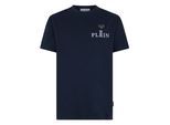 T-Shirt PHILIPP PLEIN "T-Shirt Rundhalsausschnitt Ss", Jungen, Gr. M, 24, navy, Stoff: 100% Baumwolle, Shirts T-Shirt