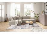 Ecksofa MUSTERRING "Lucia bequem, elegant & zeitlos, elegante Sofa ohne Armlehnen", silber, B:304cm H:81cm T:224cm, 100% Polyester, Sofas, Ecksofa, mit großem Longchair, verschiedene Farben, B304 x T224 cm