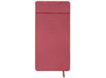 Handtuch DYCKHOFF "Mikrofaser Sporttuch Struktur", rosa (rot), B:60cm L:120cm, Microfaser, Mikrofaser, Handtücher, Handtuch, Mit Überstülpkapuze, Schnelltrocknend, Leicht, Reißverschlusstasche