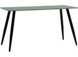 Arbeitstisch SCHILDMEYER "Piazza, Schreibtisch, Made in Germany, B: 138 cm", pistazie, schwarz, pistazie, B:138cm H:73,6cm T:60cm, Tische, Arbeitstisch, Solide Verarbeitung - Dieses Produkt ist in Deutschland gefertigt