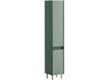 Hochschrank WELLTIME "Lovis, Hochschrank, Made in Germany, B: 30 cm", grün (waldgrün, pistazie), B:30,2cm H:170cm T:33cm, FSC-zertifizierter Holzwerkstoff, Schränke, Hochschrank, Solide Verarbeitung - Dieses Produkt ist in Deutschland gefertigt