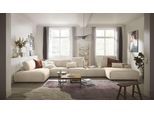 Wohnlandschaft MUSTERRING "Lucia bequem und viel Platz, U-Form", beige (natur), B:504cm H:81cm T:204cm, Sofas, Wohnlandschaft, Cord-Bezug, inklusive Kopfstütze, Gesamtbreite 524 cm