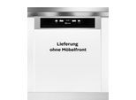 BAUKNECHT teilintegrierbarer Geschirrspüler "OBBC Ecosilent 8650", Energieeffizienz: B, silber (silberfarben), B:60cm H:82cm T:56cm, Geschirrspüler, Doppelter Komfort – mit Besteckschublade und zusätzlichem Besteckkorb, teilintegrierbarer Geschirrspüler