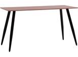 Arbeitstisch SCHILDMEYER "Piazza, Schreibtisch, Made in Germany, B: 138 cm", mauve, schwarz, mauve, B:138cm H:73,6cm T:60cm, Tische, Arbeitstisch, Solide Verarbeitung - Dieses Produkt ist in Deutschland gefertigt