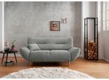 2-Sitzer HOME AFFAIRE "Drago, komfortable Wellenunterfederung, Breite 173cm, bodenfrei", grau, B:173cm H:81cm T:90cm, 100% Polyester, Sofas, 2-Sitzer, frei im Raum stellbar, inkl. 1 Zierkissen