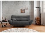 2-Sitzer HOME AFFAIRE "Drago, komfortable Wellenunterfederung, Breite 173cm, bodenfrei", grau (anthrazit), B:173cm H:81cm T:90cm, 100% Polyester, Sofas, 2-Sitzer, frei im Raum stellbar, inkl. 1 Zierkissen