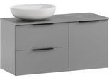 Waschtisch SCHILDMEYER "Alessio", grau (platingrau, marmor, platingrau, marmor), B:92,3cm H:59,5cm T:45cm, Holzwerkstoff, Waschtische, Waschtisch, Solide Verarbeitung - Dieses Produkt ist in Deutschland gefertigt