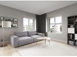 Big-Sofa MUSTERRING "LUCIA Mega Sofa, hoher Sitzkomfort, Breite 252cm, Kontrastnaht", silber (silber crona), B:252cm H:81cm T:124cm, Flachgewebe FLORIS (100% Polyester);Flachgewebe VALMONT (60% Baumwolle/ 40% Leinen);Microfaser CRONA (100% Polyester), Sofas, Big-Sofa, in vielen Qualitäten und 4 unterschiedlichen Nähten, 2,5-Sitzer