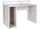 Gamingtisch OTTO HOME "Gaming Schreibtisch »Riekke«", beige (eiche, sand, nachbildung, eiche, sand, nachbildung, eiche, sand, nachbildung), B:120cm H:77cm T:70cm, Tische, Gamingtisch, 1 Computerfach, 2 offene Ablagefächer