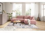 Ecksofa MUSTERRING "Lucia bequem, elegant & zeitlos, elegante Sofa ohne Armlehnen", rosa (rosewood), B:304cm H:81cm T:224cm, 100% Polyester, Sofas, Ecksofa, mit großem Longchair, verschiedene Farben, B304 x T224 cm