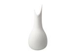 Dekovase GOEBEL "Vase Studio 8 Pure Raindrop 25 cm weiß", weiß, B:11cm H:25cm T:11cm Ø:11cm, Vasen, Dekovase, Abwischbar