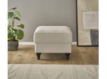Hocker OTTO HOME "Westminster mit hochwertigem Microfaserbezug", beige (elfenbein), B:65cm H:50cm T:65cm, 92% Polyester / 8% Nylon, Hocker, Hocker, Passend zur Serie WESTMINSTER, Federkern-Polsterung, gedrechselter Fuß