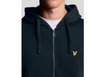 Lyle and Scott Ml420v zip through hoodie dark navy z271 sweater