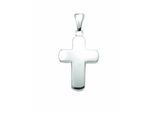 Kreuzkette ADELIA´S "Halskette - Kreuzkette mit Kreuz Anhänger aus 925 Silber", silber, Halsketten, Damen, Silber 925 (Sterlingsilber), Kreuzkette, Schmuckset mit bis 45 cm stufenlos verstellbarer 925 Silber Halskette