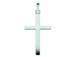 Kreuzkette ADELIA´S "Halskette - Kreuzkette mit Kreuz Anhänger aus 925 Silber", silber, Halsketten, Damen, Silber 925 (Sterlingsilber), Kreuzkette, Schmuckset mit bis 45 cm stufenlos verstellbarer 925 Silber Halskette