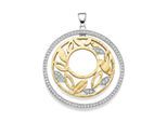 Kettenanhänger ADELIA´S "Anhänger aus 925 Silber vergoldet", gold, Schmuckanhänger, Damen, Silber 925 (Sterlingsilber), Kettenanhänger, mit Zirkonia