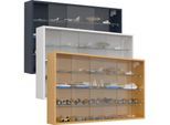 VCM Glasvitrine hängend Vitrine Glas Maße: H. 60 x B. 100 x T. 15 cm Hängevitrine Glas Modern und platzsparend Glas Vitrinenschrank - Drivalo XL