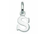 Buchstabenanhänger ADELIA´S "Buchstabenanhänger S 925 Silber", silber, Schmuckanhänger, Damen, S, Silber 925 (Sterlingsilber), Silberanhänger Buchstabe S