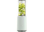 WMF Smoothie-Maker "Mix & Go Touch", frosty grün, B:10cm H:33,5cm T:10cm, Zerkleinerer, recyceltes Material, auslaufsichere Trinkflasche, Einhandbedienung
