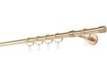 Gardinenstange MYDECO "20mm Cap Wandträger 14 cm", gold (mattmessingfarben), L:300cm, Aluminium, Gardinenstangen, Gardinenstange